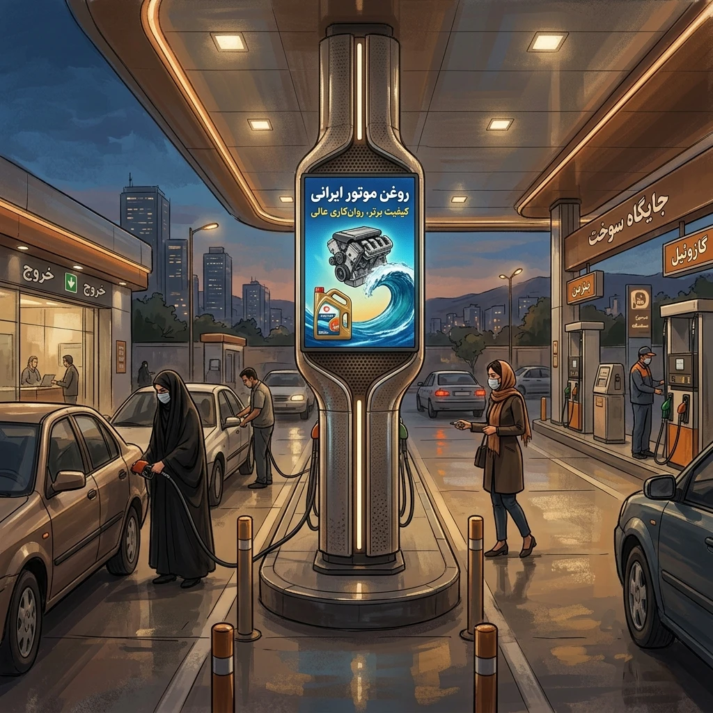 تلویزیون پمپ بنزین 