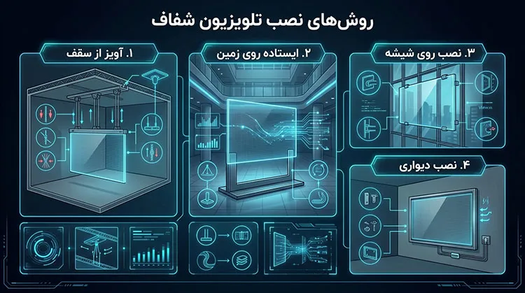 روش-نصب-تولیزیون-شفاف