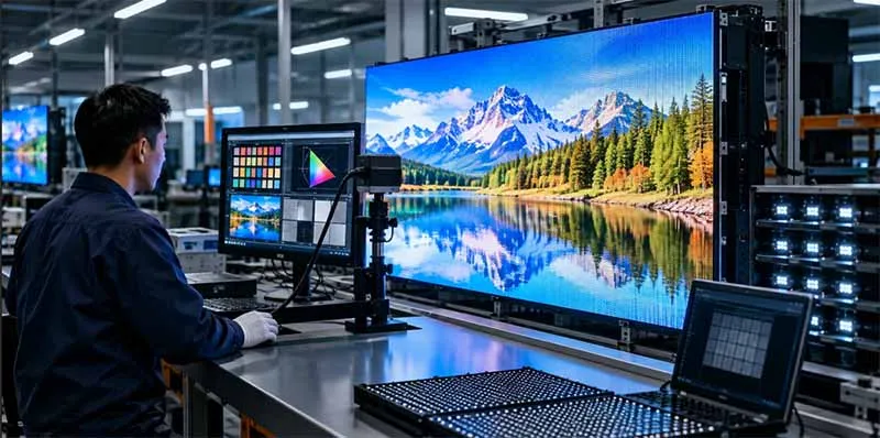 تشخیص کیفیت نمایشگر LED